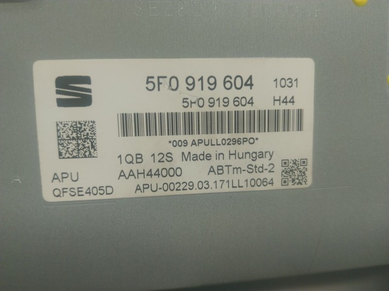 Recambio de pantalla multifuncion para seat ibiza (6p1) 1.2 tsi referencia OEM IAM  5F0919604 