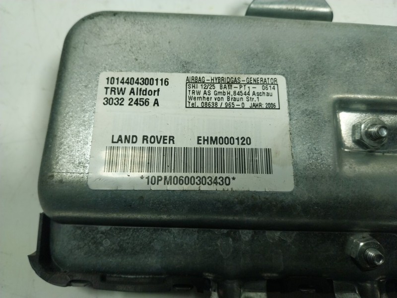 Recambio de airbag lateral delantero derecho para land rover range rover (lm) td6 hse referencia OEM IAM EHM000120 EHM00012 