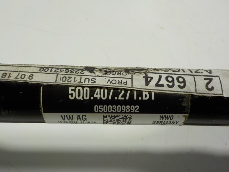 Recambio de transmision izquierda para seat leon sportstourer (kl8) xcellence referencia OEM IAM 5Q0407271BT 5Q0407271B 