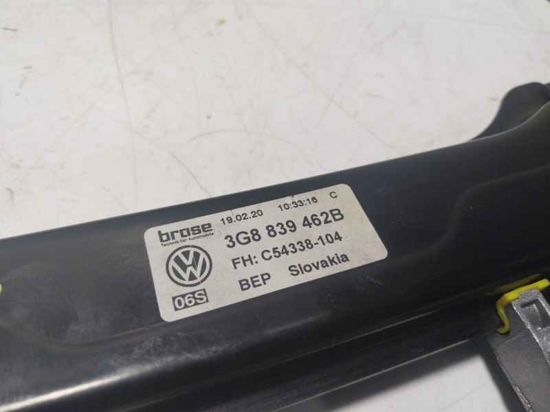 Recambio de elevalunas trasero derecho para volkswagen arteon (3h7, 3h8) 2.0 tdi referencia OEM IAM  3G8839462B 