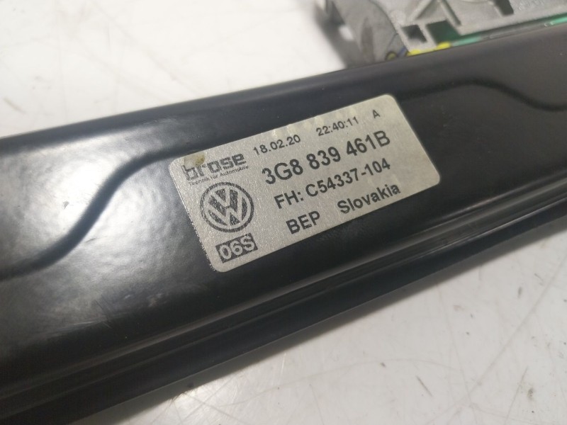 Recambio de elevalunas trasero izquierdo para volkswagen arteon (3h7, 3h8) 2.0 tdi referencia OEM IAM  3G8839461B 