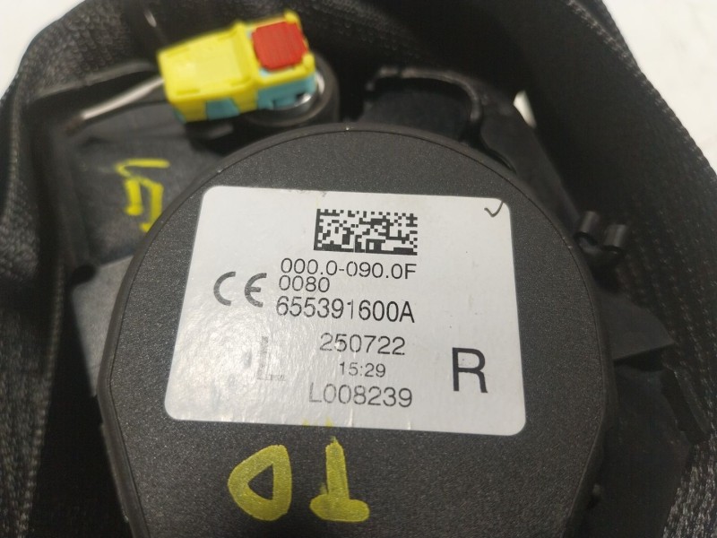 Recambio de cinturon seguridad trasero derecho para tesla y referencia OEM IAM  655391600A 