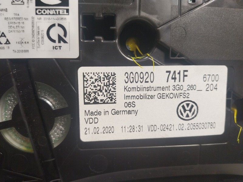 Recambio de cuadro instrumentos para volkswagen arteon (3h7, 3h8) 2.0 tdi referencia OEM IAM  3G0920741F 