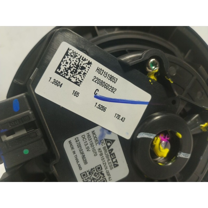 Recambio de motor calefaccion para tesla y referencia OEM IAM  H031519053 