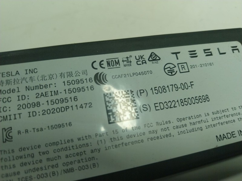 Recambio de modulo electronico para tesla y referencia OEM IAM  150817900F 
