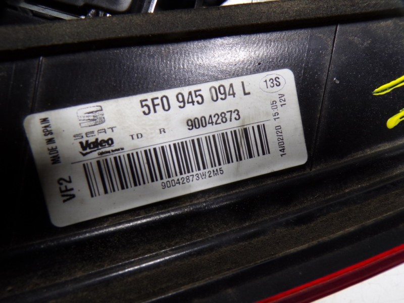 Recambio de piloto trasero derecho interior para seat leon (5f1) style referencia OEM IAM 5F0954094L 5F0954094L 