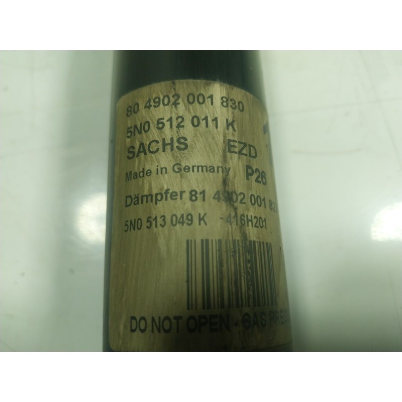 Recambio de amortiguador trasero derecho para volkswagen tiguan (5n1) 2.0 tdi referencia OEM IAM  5N0512011K 