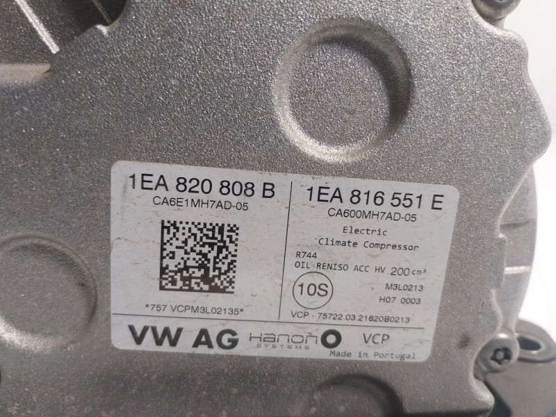 Recambio de compresor aire acondicionado para audi q4 e-tron aq4e f4bac3 referencia OEM IAM  1EA820808B 