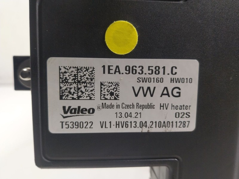 Recambio de resistencia calefaccion para audi q4 e-tron aq4e f4bac3 referencia OEM IAM  1EA963581 