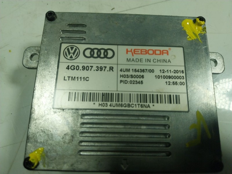 Recambio de centralita faros xenon para audi q3 (8ug) 2.0 16v tdi referencia OEM IAM  4G0907397 