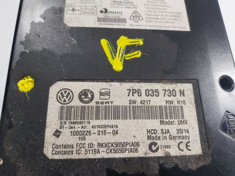 Recambio de modulo electronico para skoda yeti 1.2 tsi referencia OEM IAM  7P6035730 