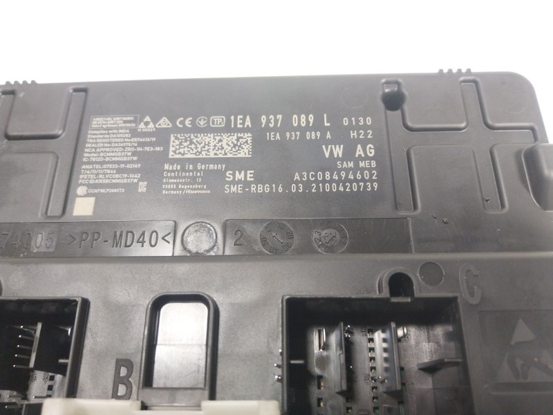 Recambio de modulo electronico para audi q4 e-tron aq4e f4bac3 referencia OEM IAM  1EA937089 
