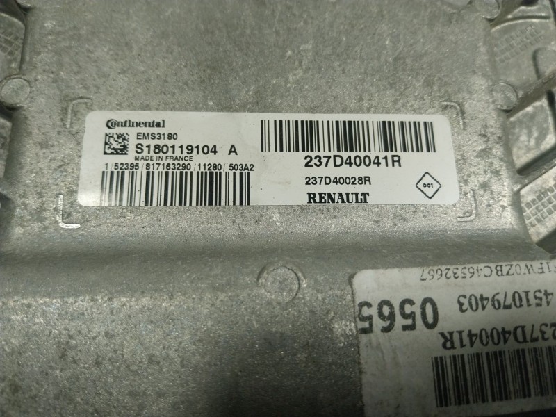 Recambio de centralita motor uce para renault kangoo z.e. referencia OEM IAM  23D40041R 