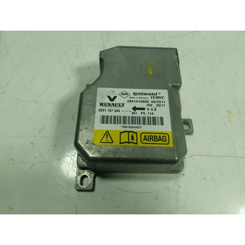 Recambio de centralita airbag para renault kangoo z.e. referencia OEM IAM  2841410602 