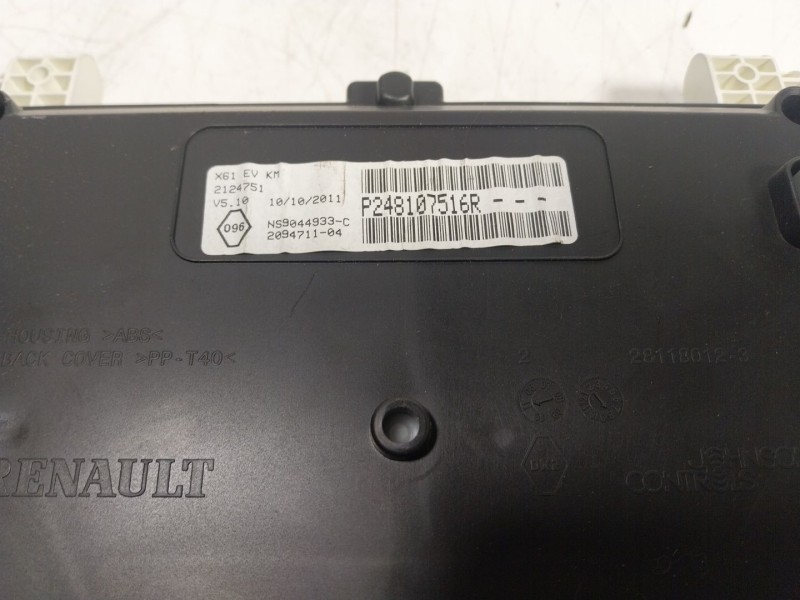 Recambio de cuadro instrumentos para renault kangoo z.e. referencia OEM IAM  248107516R 