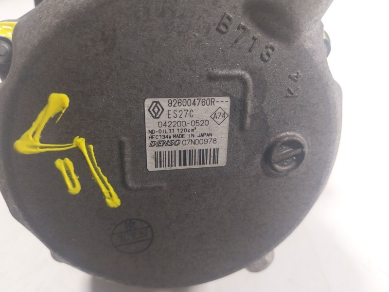 Recambio de compresor aire acondicionado para renault kangoo z.e. referencia OEM IAM  926004760R 