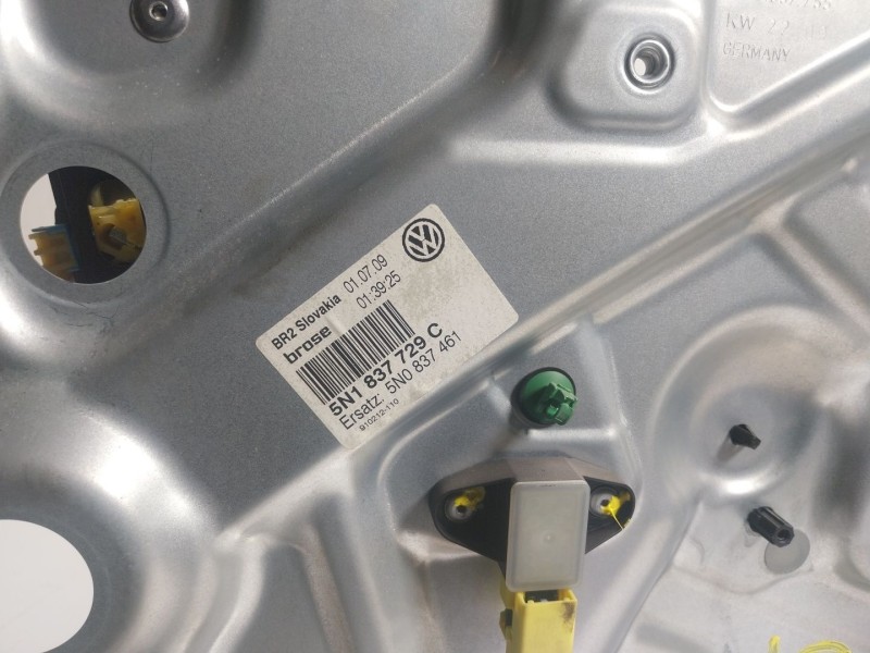 Recambio de elevalunas delantero izquierdo para volkswagen tiguan (5n1) 2.0 tdi referencia OEM IAM  5N1837729C 