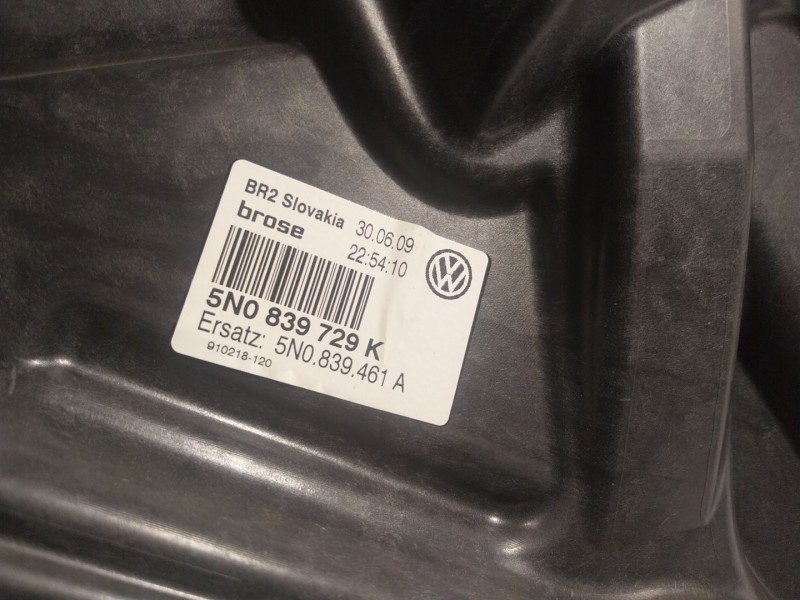 Recambio de elevalunas trasero izquierdo para volkswagen tiguan (5n1) 2.0 tdi referencia OEM IAM  5N0839729K 
