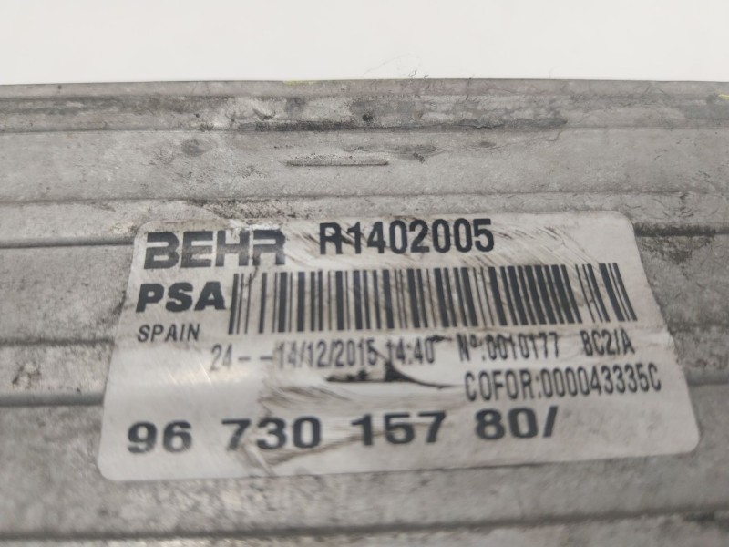 Recambio de intercooler para citroën ds5 2.0 blue-hdi fap referencia OEM IAM  9673015780 