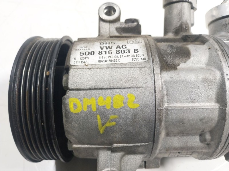 Recambio de compresor aire acondicionado para seat leon (5f1) 1.6 tdi referencia OEM IAM  5Q0816803 