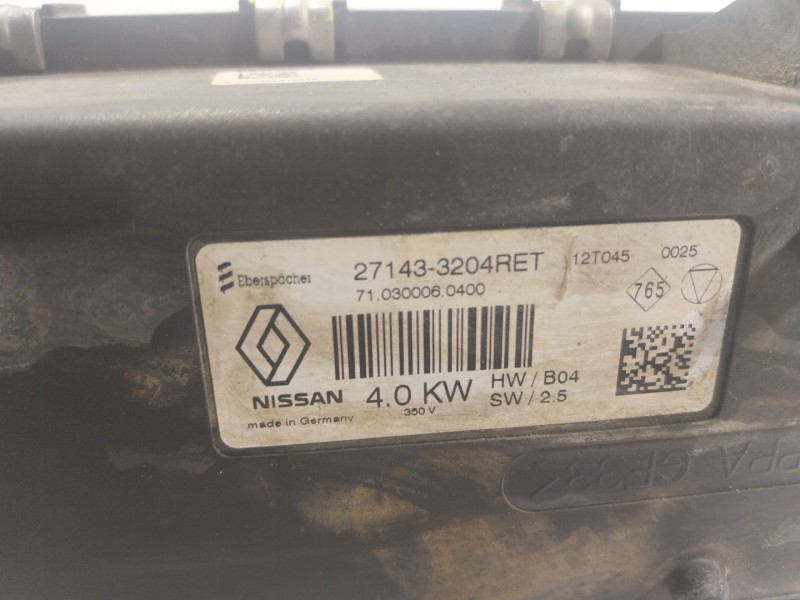 Recambio de calentador de agua para renault kangoo z.e. maxi 5-sitzer referencia OEM IAM  271433204RET 