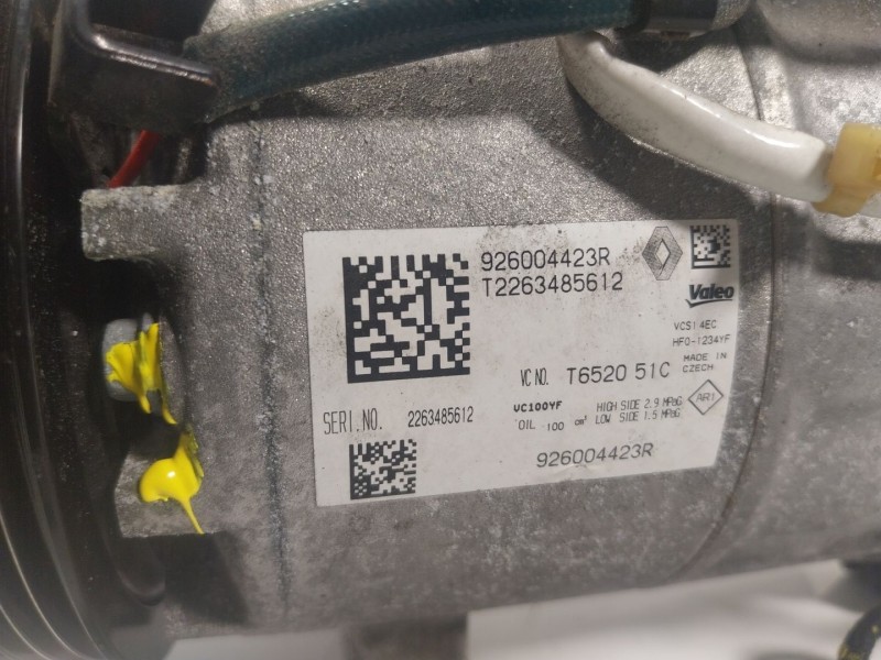 Recambio de compresor aire acondicionado para renault captur ii 1.0 tce referencia OEM IAM  926004423R 