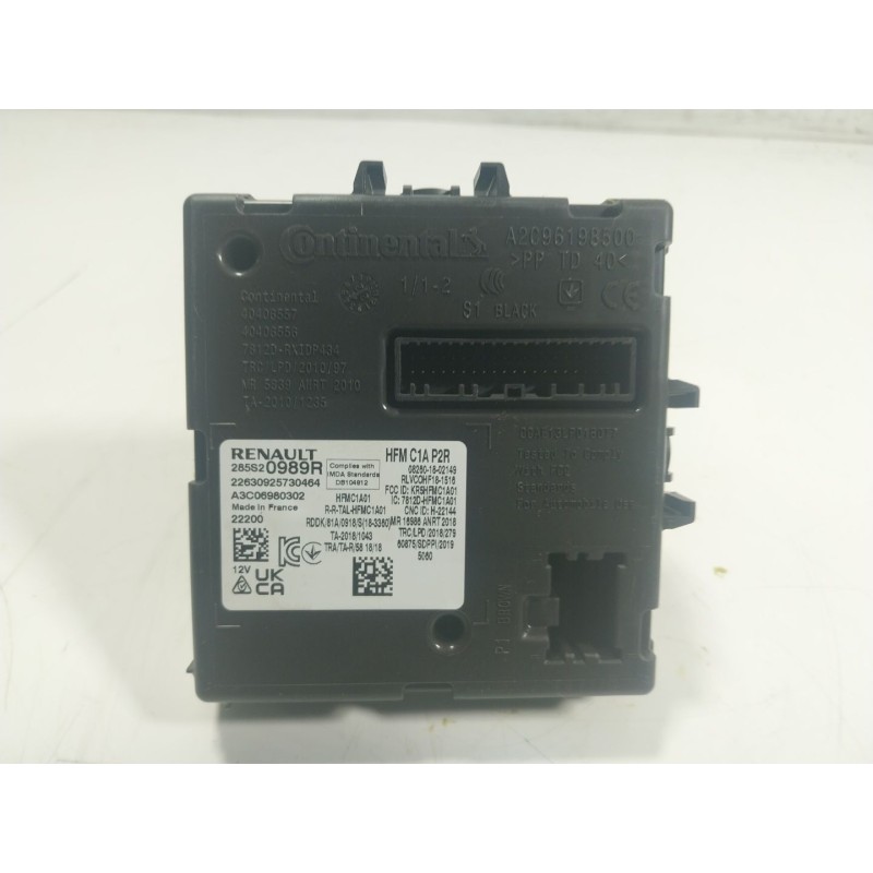 Recambio de modulo electronico para renault captur ii 1.0 tce referencia OEM IAM  285S20989R 