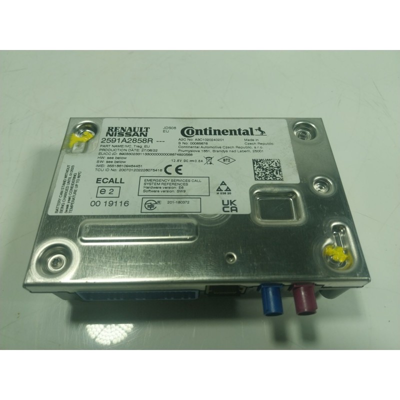 Recambio de modulo electronico para renault captur ii 1.0 tce referencia OEM IAM  2591A2858R 