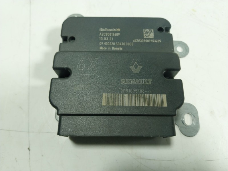 Recambio de centralita airbag para renault zoe (bfm_) zoe referencia OEM IAM  985109511R 