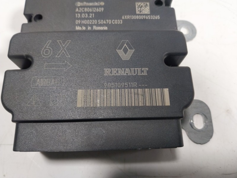 Recambio de centralita airbag para renault zoe (bfm_) zoe referencia OEM IAM  985109511R 
