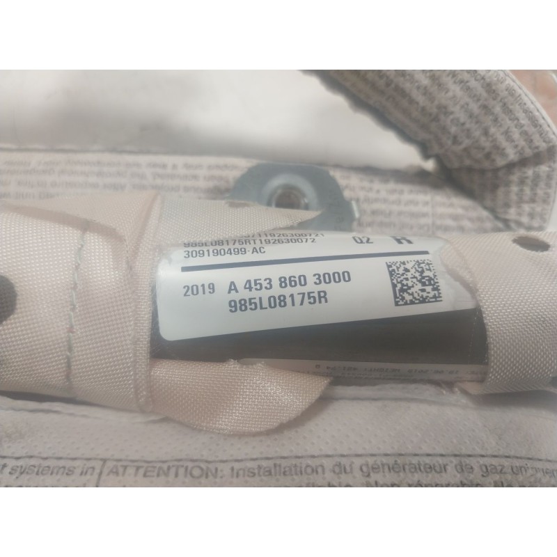 Recambio de airbag cortina delantero derecho para smart forfour ev eq 17.6 kwh referencia OEM IAM  A4538603000 