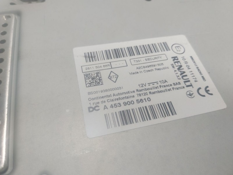 Recambio de sistema audio / radio cd para smart forfour ev eq 17.6 kwh referencia OEM IAM  A4539005610 