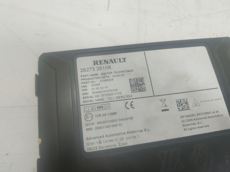 Recambio de modulo electronico para smart forfour ev eq 17.6 kwh referencia OEM IAM  282752810R 