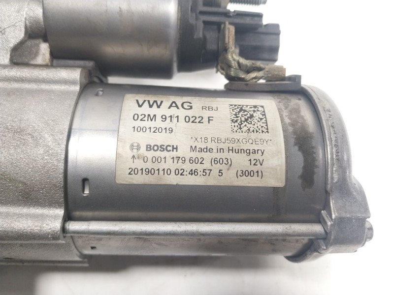 Recambio de motor arranque para skoda spaceback (5h) 1.0 tsi referencia OEM IAM  02M911022 