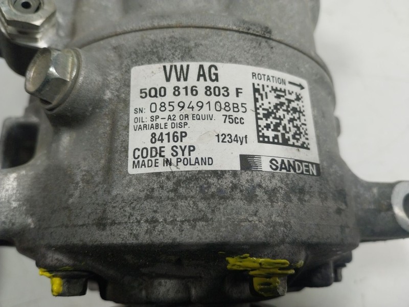 Recambio de compresor aire acondicionado para skoda spaceback (5h) 1.0 tsi referencia OEM IAM  5Q0816803 