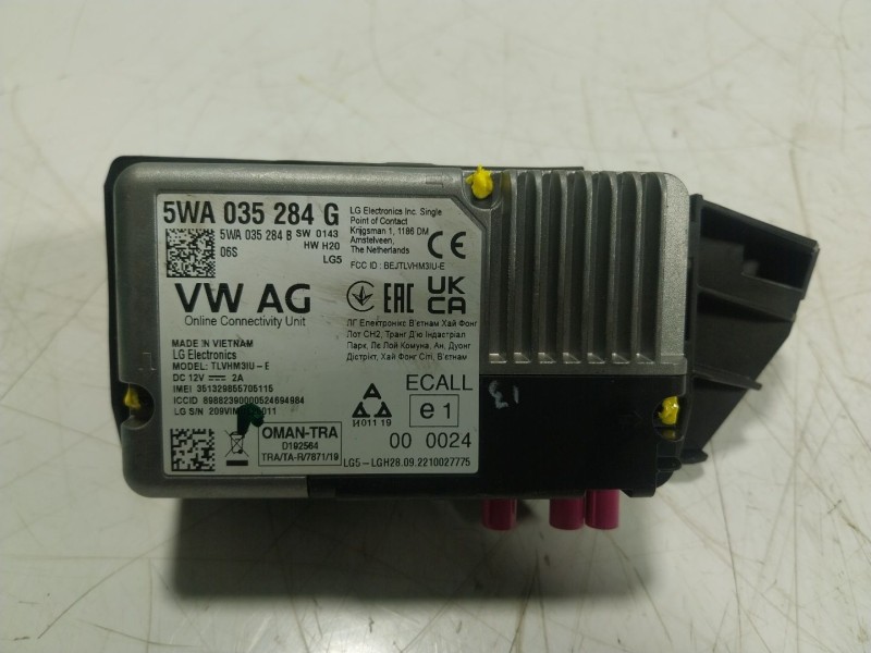 Recambio de modulo electronico para volkswagen t-roc (a11, d11) 2.0 tdi referencia OEM IAM 5WA035284G 5WA035284G 