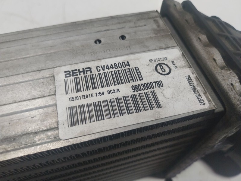Recambio de intercooler para citroën c4 cactus 1.6 bluehdi 100 referencia OEM IAM  9803900780 