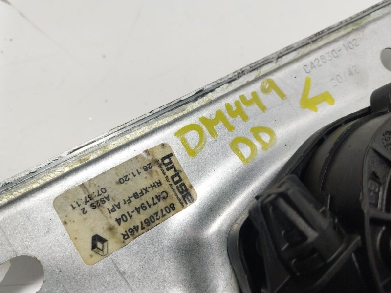 Recambio de elevalunas delantero derecho para renault megane iv berlina 5p 1.3 tce referencia OEM IAM 807206746R 807206746R 