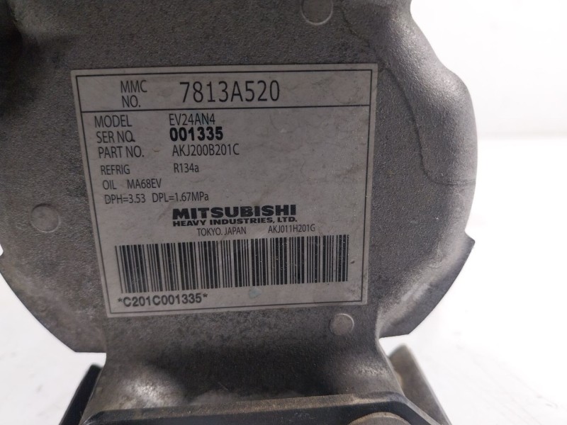 Recambio de compresor aire acondicionado para citroën c-zero seduction referencia OEM IAM  7813A520 