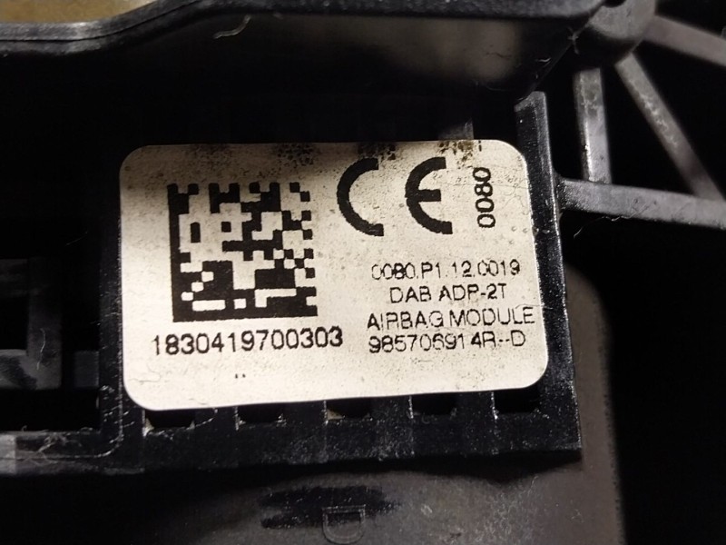 Recambio de airbag delantero izquierdo para renault zoe 68 kw referencia OEM IAM  965706914R 