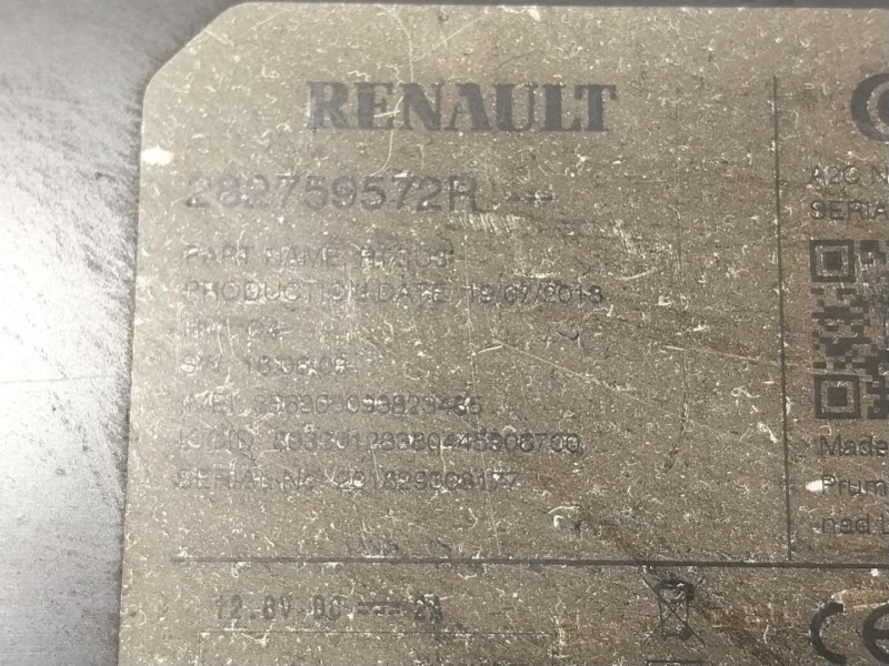 Recambio de modulo electronico para renault zoe 68 kw referencia OEM IAM  282759572R 