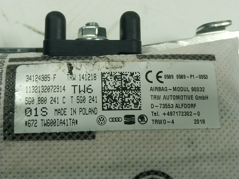 Recambio de airbag lateral delantero izquierdo para seat leon (5f1) fr referencia OEM IAM 5G0880241 5G0880241 