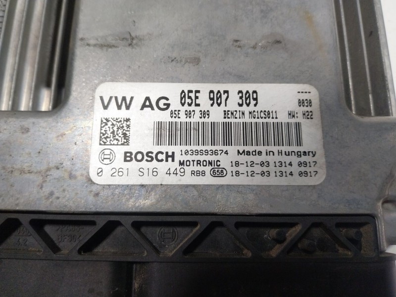 Recambio de centralita motor uce para seat leon (5f1) fr referencia OEM IAM 05E906018AL5F0 05E907309 