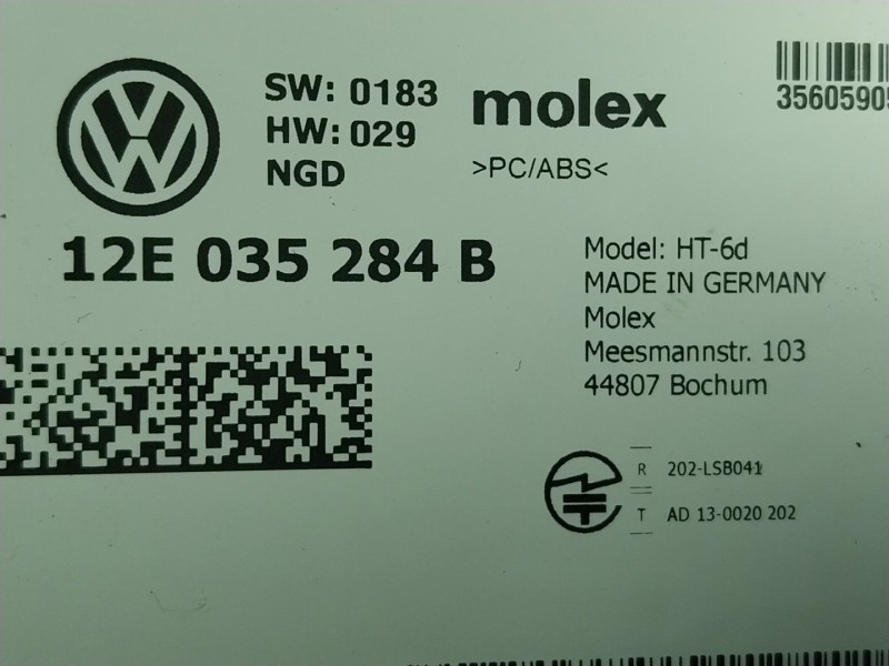 Recambio de modulo electronico para seat mii (kf1) electric referencia OEM IAM  12E035284 