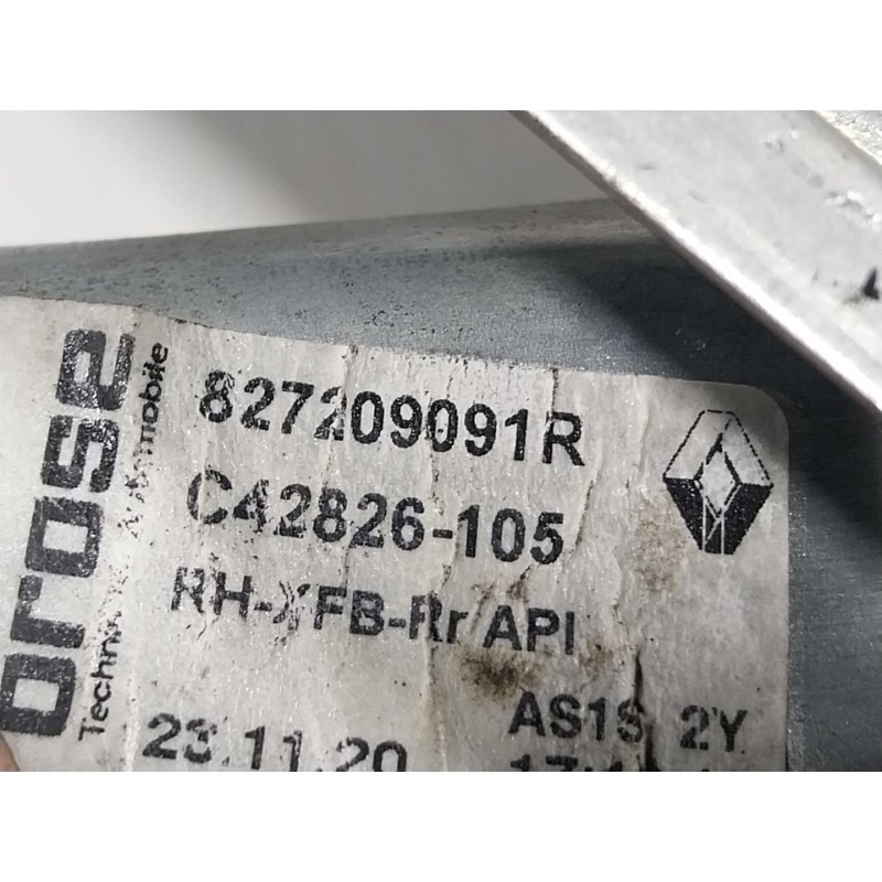 Recambio de elevalunas trasero derecho para renault megane iv berlina 5p 1.3 tce referencia OEM IAM 827209091R 827209091 