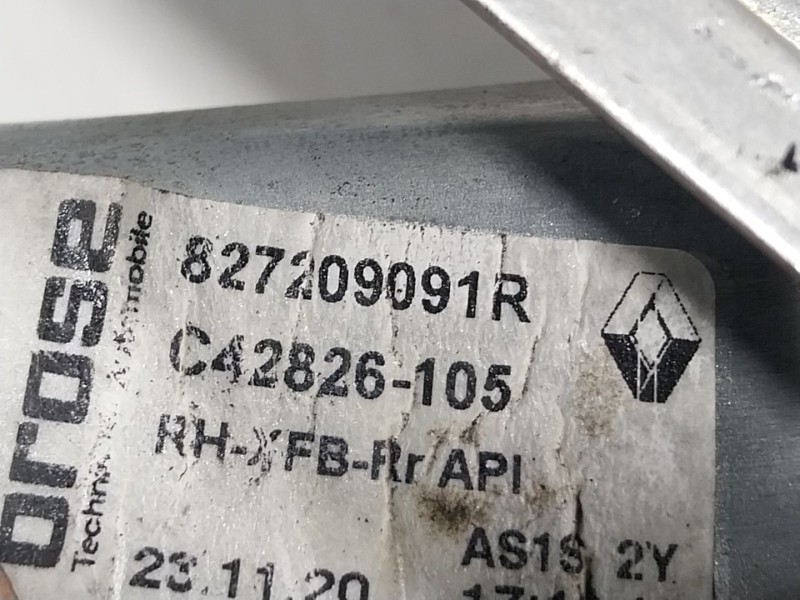 Recambio de elevalunas trasero derecho para renault megane iv berlina 5p 1.3 tce referencia OEM IAM 827209091R 827209091 