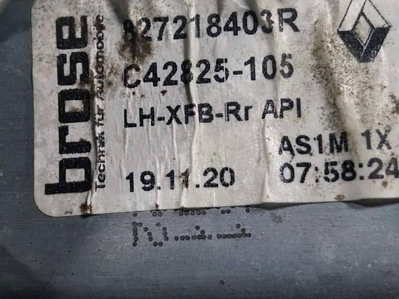 Recambio de elevalunas trasero izquierdo para renault megane iv berlina 5p 1.3 tce referencia OEM IAM 827218403R 827218403R 