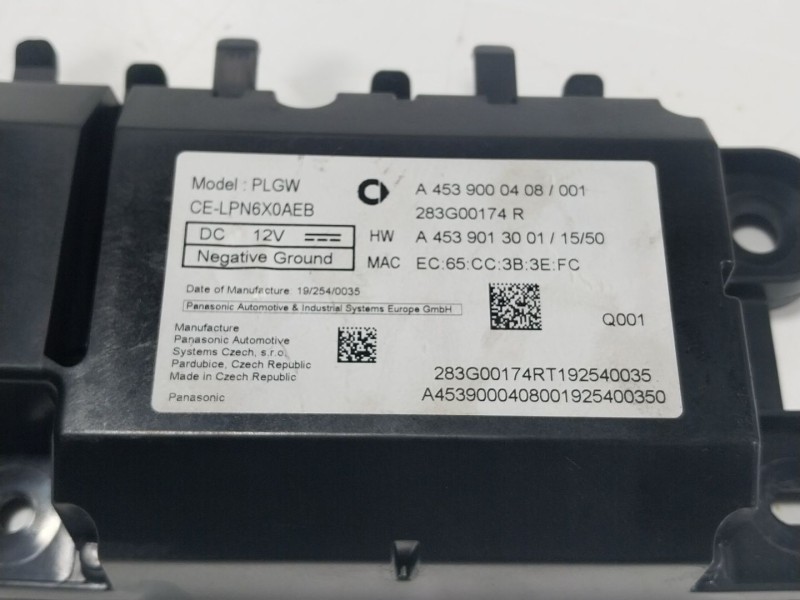 Recambio de modulo electronico para smart forfour ev eq 17.6 kwh referencia OEM IAM  283G00174R 