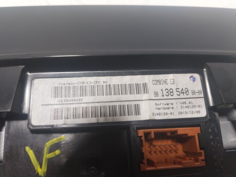 Recambio de cuadro instrumentos para citroën c4 cactus 1.6 bluehdi 100 referencia OEM IAM  981385408000 