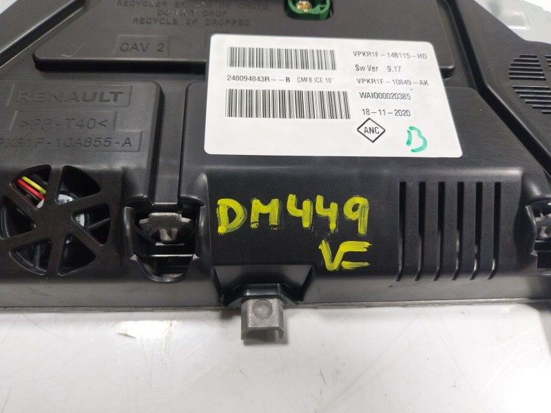 Recambio de cuadro instrumentos para renault megane iv berlina 5p 1.3 tce referencia OEM IAM 248099442R 248094843R 